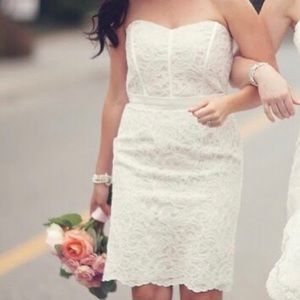 Dressy Collection Cream Lace dress